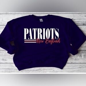 Patriots striped crewneck - navy